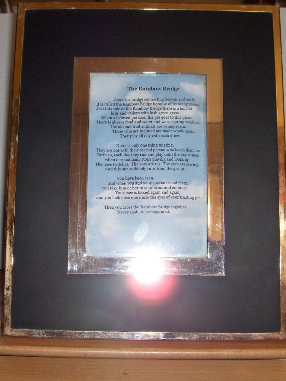 Rainbow Bridge Picture, Metal frame, 10 1/8" x 8 1/8"